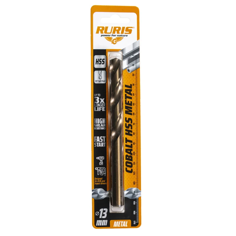 Aktuální RURIS Vrták do kovu Kobalt HSS 13 mm