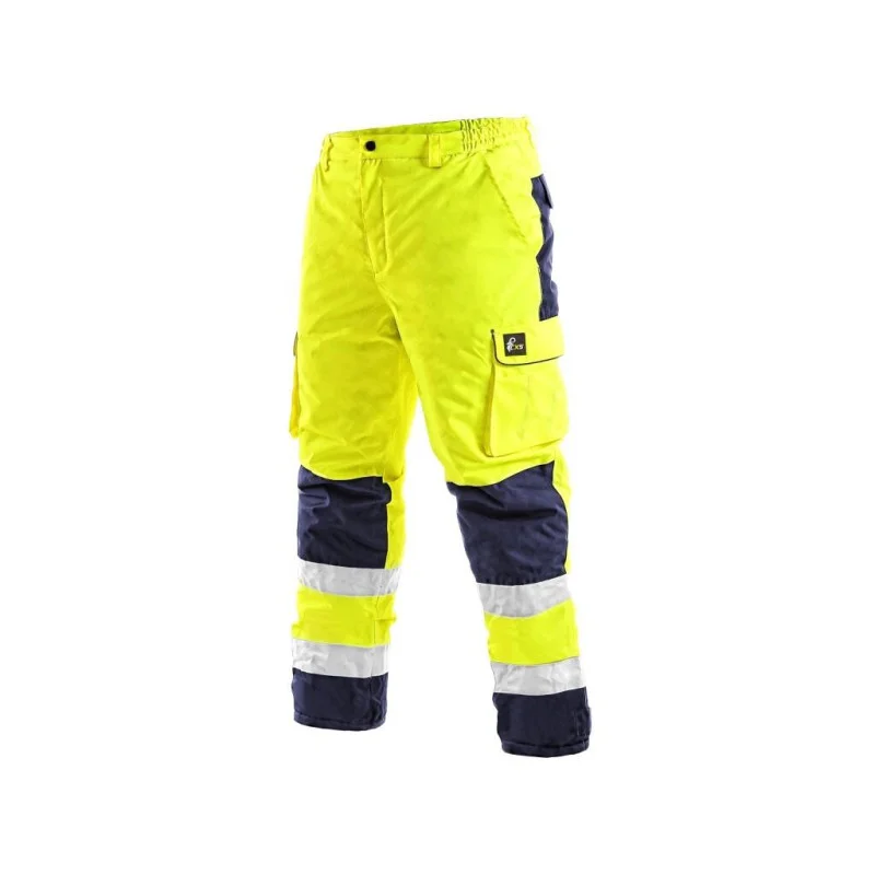 Aktuální CXS Kalhoty CXS CARDIFF, výstražné, zateplené, pánské, žluté, vel. 2XL