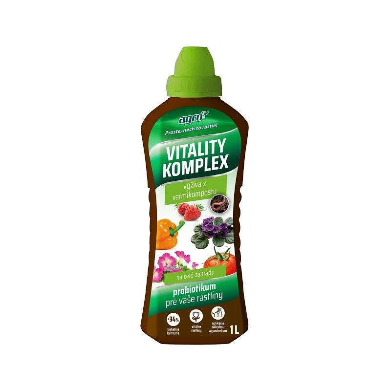 AGRO Kapalné hnojivo Vitality Komplex zdravé a silné rostliny 1 L Ihned K Objednání