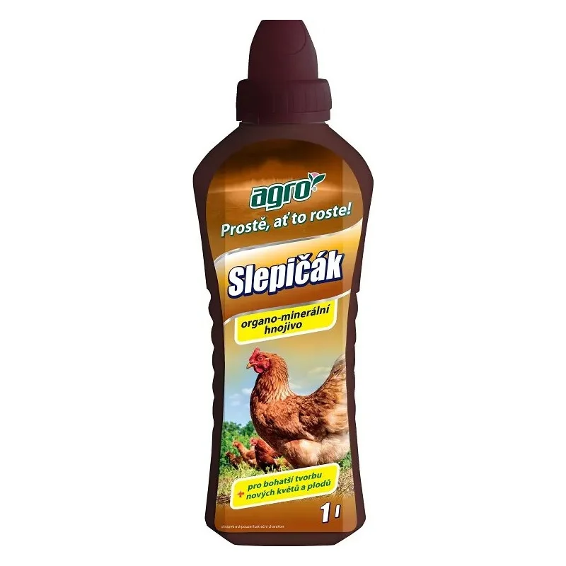 AGRO Kapalné organicko-minerální hnojivo Slepačince 1 L Dokud Zásoby Vydrží
