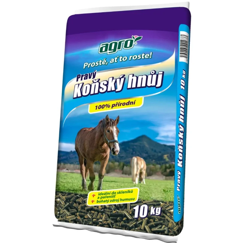 AGRO Pravý koňský hnůj granulovaný 10 kg Kup Teď