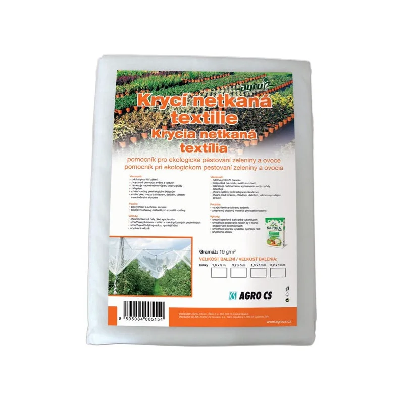 AGRO Krycí netkaná textilie 19 g, bílá 1,6x5 m Top Prodej