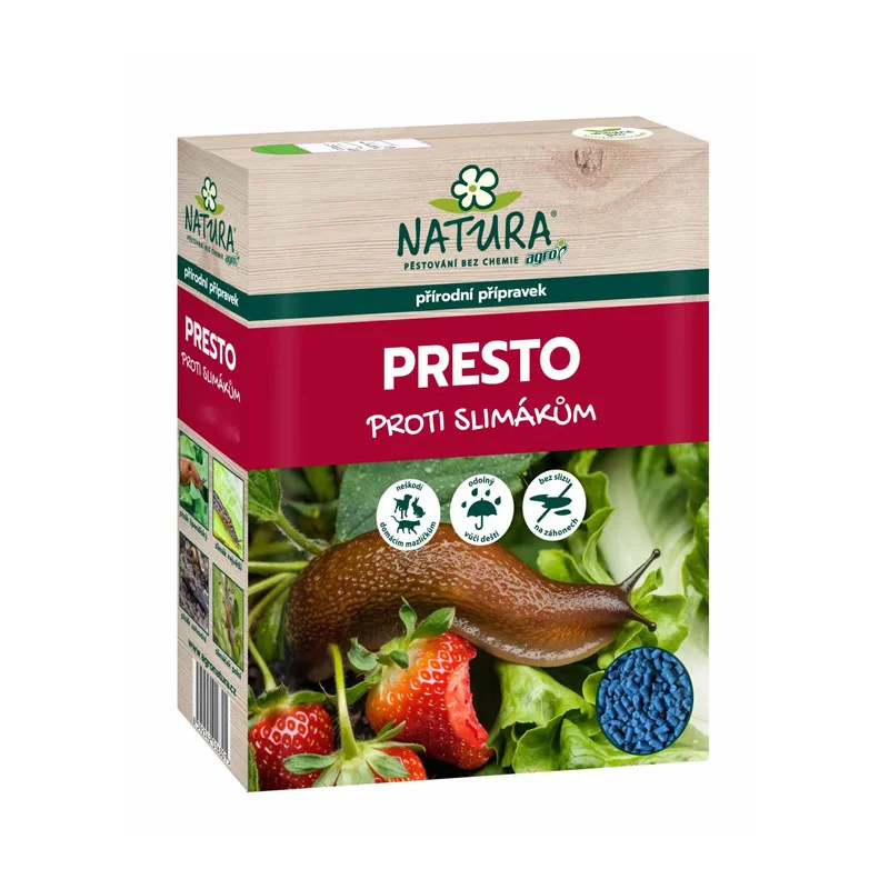 AGRO Natura Přírodní přípravek PRESTO proti šnekům 250 g Značkový