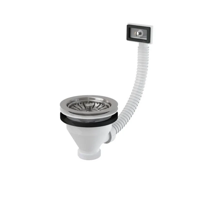AlcaPLAST Dřezová výpust 6/4" s nerezovou mřížkou DN 115 a flexi přepadem Speciální Cena
