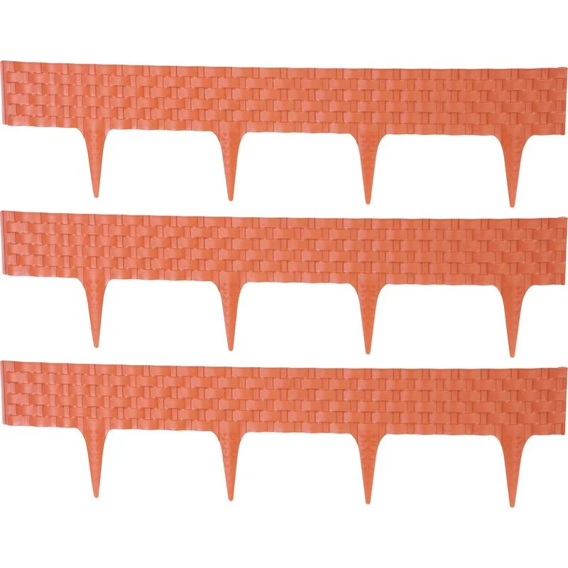 Akční Nabídka Garden Plast Plastová palisáda RattanPalisade, 82x9,5/20 cm, terakota, 240 cm