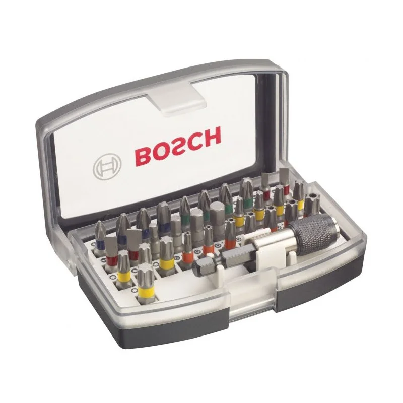 Značkový BOSCH Bity s barevným označením, 32-dílná sada