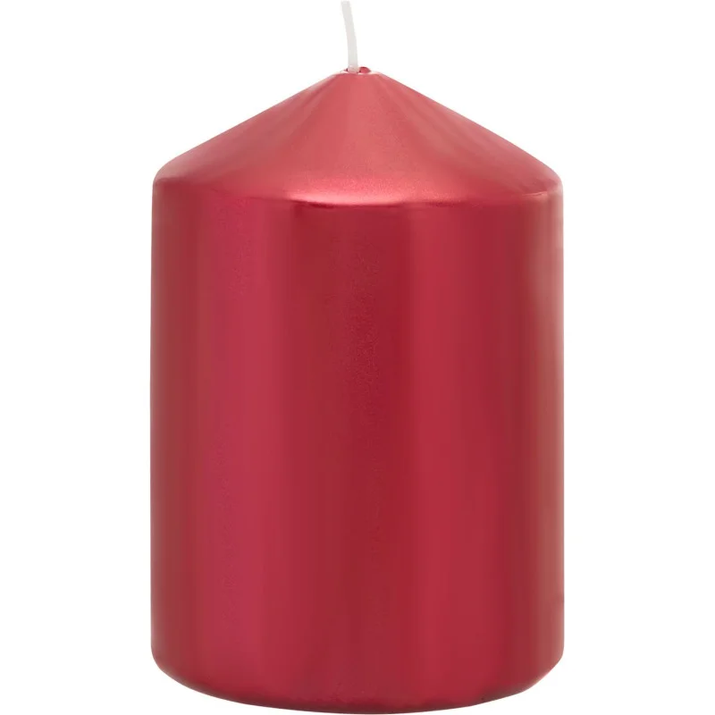 Akční Nabídka MagicHome Svíčka válcová 70x100 mm, červená s metalickým efektem