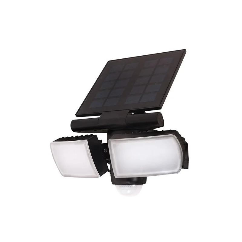 Značkový SOLIGHT LED solární svítidlo se senzorem, 8 W, 600 lm, Li-on, černé