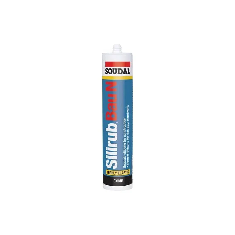 Značkový Silirub 2 Neutrální silikon 300ml černý SOUDAL