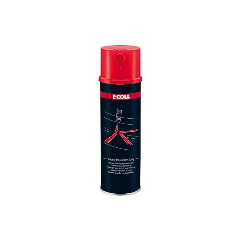 Zlevněný E-COLL Site Marker Sprej černý šedý, 500ml rozprašovač