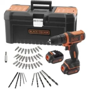 Aku vrtačka 10,8V 2x1,5Ah + 40ks příslušenství Black&Decker BDCDD121BKA Časově Omezené