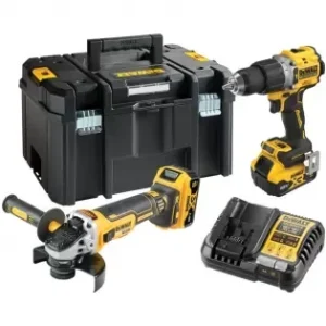 Aku bezuhlíková kombosada nářadí 18V 2x5,0 DeWALT DCK2026P2T Expresní Doručení