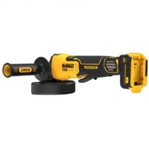 Aku úhlová bruska 125mm XR Li-Ion 18V bez aku, s dvojčinným pádlovým spínačem DeWALT DCG416VSN Vrácení Zdarma