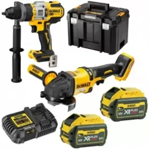 Aku bezuhlíková kombo sada nářadí 18V 2x6,0 Ah DeWALT FLEXVOLT DCK2016T2T Originální