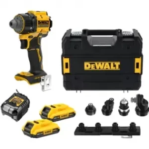 Aku bezuhlíková vícehlavá vrtačka 18V 2x2,0 Ah DeWALT DCD803D2T Cenový Hit