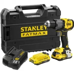 Aku bezuhlíková vrtačka s příklepem 18V 2x2,0Ah STANLEY FATMAX V20 SFMCD726D2T Nová Kolekce
