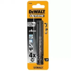Akční Cena Vrták do kovu HSS-E COBALT 4,0x75mm (2ks) DeWALT DT4904