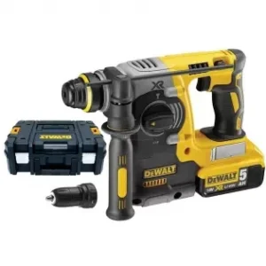 Aku bezuhlíkové kombinované kladivo 18 V XR Li-Ion 2x5,0 Ah DeWALT DCH274P2T Expresní Doručení