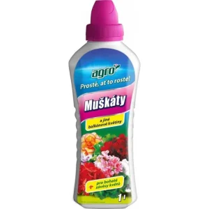 Agro Kapalné hnojivo pro Muškáty a jiné balkónové květiny 1L Expresní Doručení